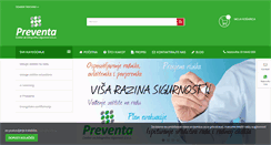 Desktop Screenshot of preventa.hr