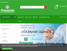Tablet Screenshot of preventa.hr
